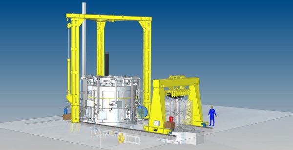 Rendering Impianto automatico con forno a campana # 1291